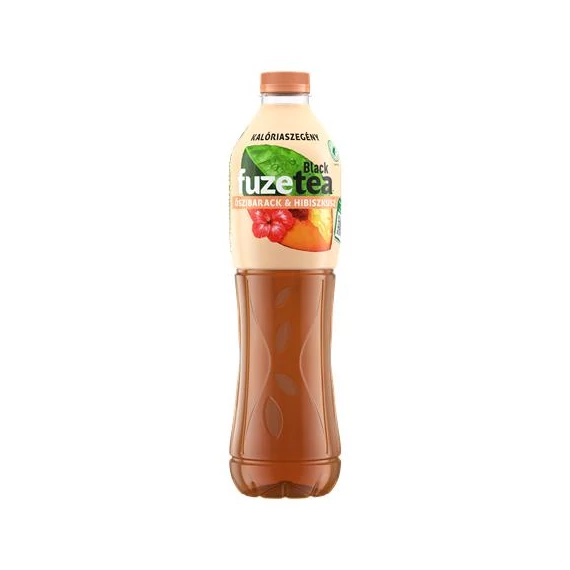 Üdítőital, szénsavmentes, 1,5 l, FUZETEA, barack-hibiszkusz