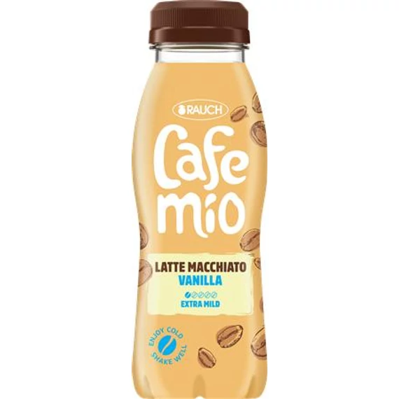 Kávés tejital, 0,25l, RAUCH "Cafemio Latte Macchiato Vanilla", extra mild