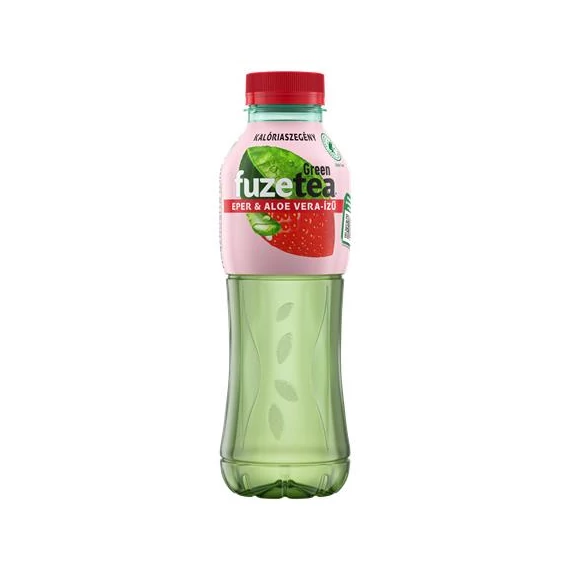 Üdítőital, szénsavmentes, 0,5 l, FUZETEA, zöld tea eper-aloevera