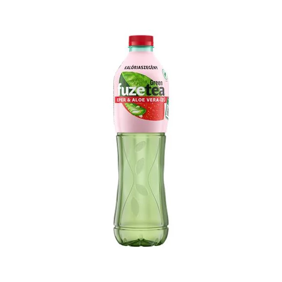 Üdítőital, szénsavmentes, 1,5 l, FUZETEA, zöld tea eper-aloevera