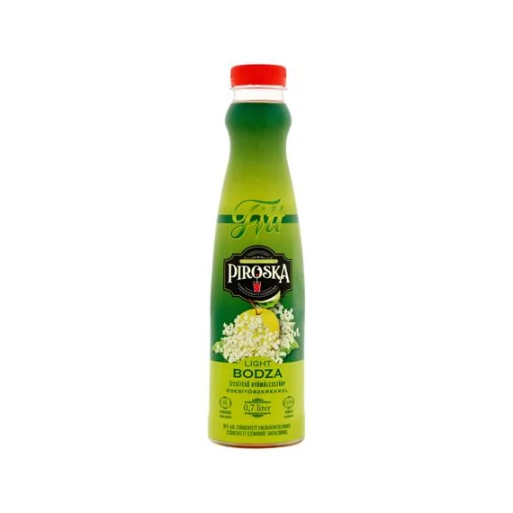 Szörp, light, 0,7 l, PIROSKA "Fitt", bodza