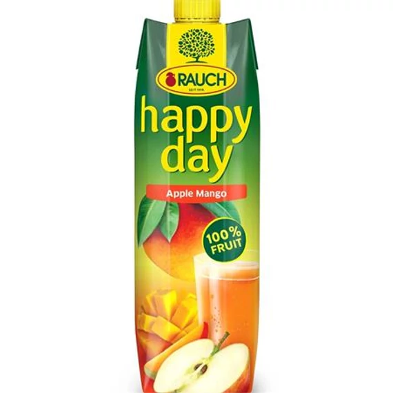 Gyümölcslé, 100%, 1 l, RAUCH "Happy day", alma-mangó