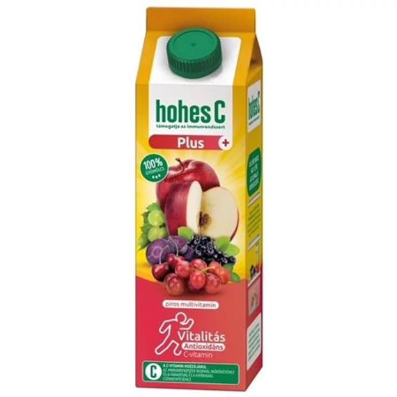 Gyümölcslé, 100%, 1 l, HOHES C, "Plus Antiox", red multivitamin