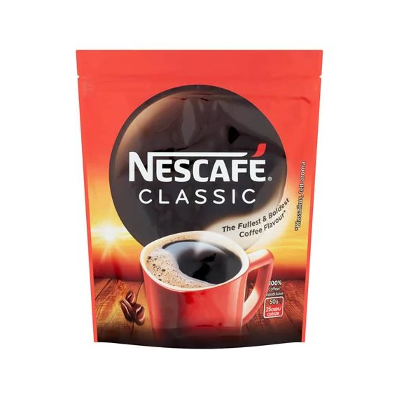 Instant kávé, 50 g, utántöltő, NESCAFÉ "Classic"