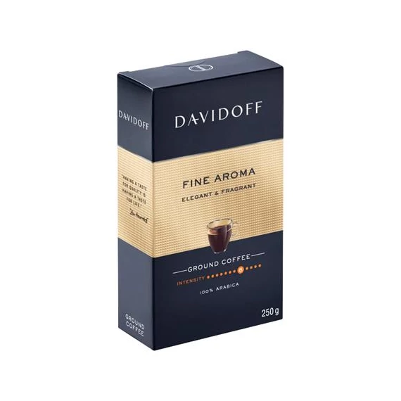 Kávé, pörkölt, őrölt, 250 g, DAVIDOFF "Fine Aroma"