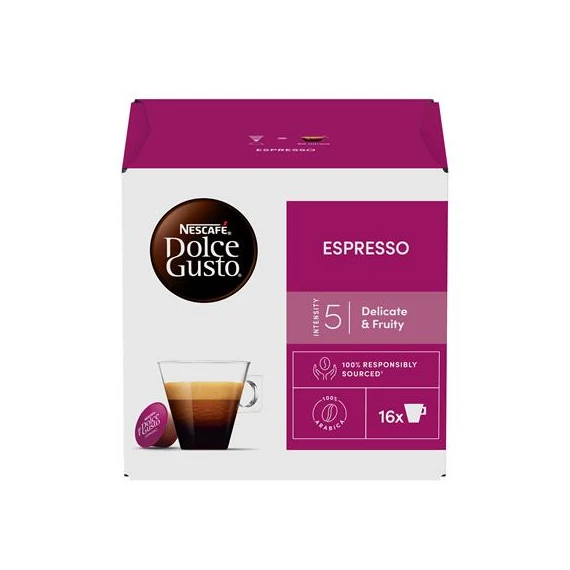 Kávékapszula, 16 x 5,5 g,  NESCAFÉ DOLCE GUSTO "Espresso"