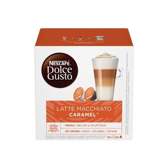 Kávékapszula, 8x2 db,  NESCAFÉ DOLCE GUSTO "Latte Macchiato", karamellás