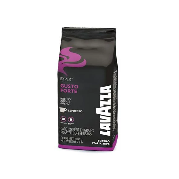 Kávé, pörkölt, szemes, 1000 g, LAVAZZA "Gusto Forte"