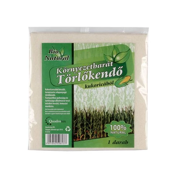 Törlőkendő, BIO NATURAL, kukorica