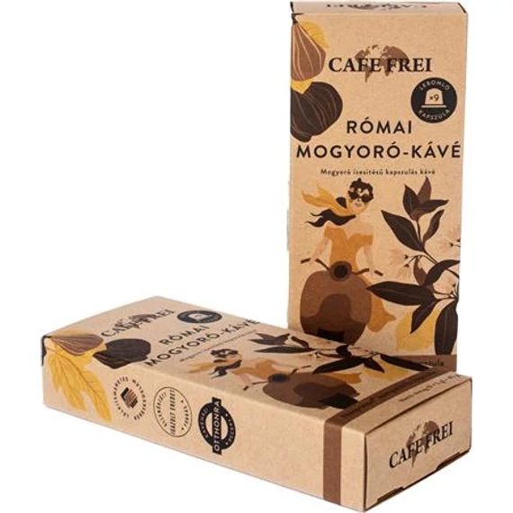 Kávékapszula, Nespresso® kompatibilis, 9 db, CAFE FREI "Római mogyoró"