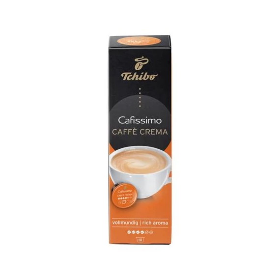 Kávékapszula, 10 db, TCHIBO "Cafissimo Caffé Crema Rich"
