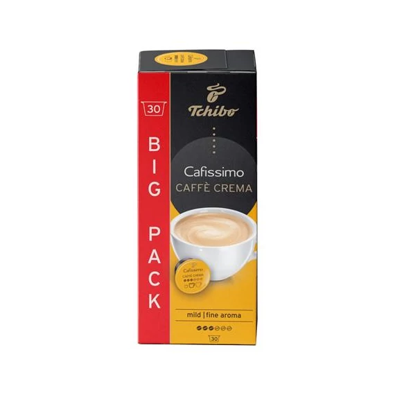 Kávékapszula, 30 db, TCHIBO "Cafissimo Caffé Crema Fine"