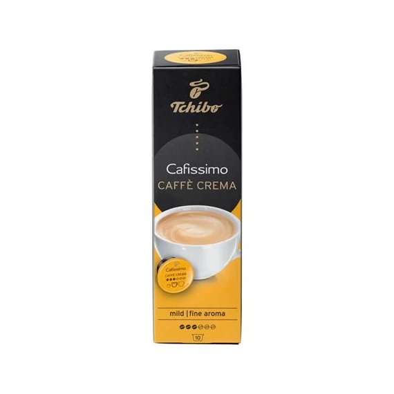 Kávékapszula, 10 db, TCHIBO "Cafissimo Café Crema Fine"