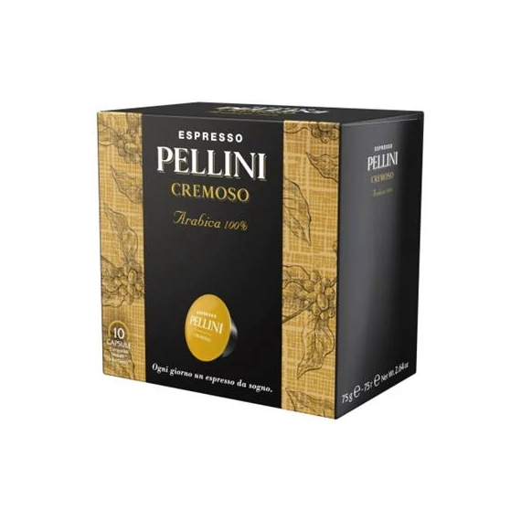 Kávékapszula, Dolce Gusto kompatibilis, 10 db, PELLINI, "Cremoso"