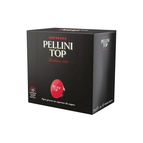 Kávékapszula, Dolce Gusto kompatibilis, 10 db, PELLINI, "Top"
