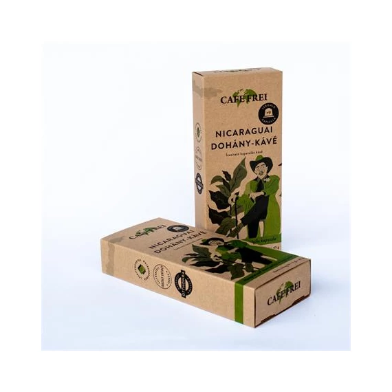 Kávékapszula, Nespresso® kompatibilis, 9 db, CAFE FREI "Nicaraguai dohány"
