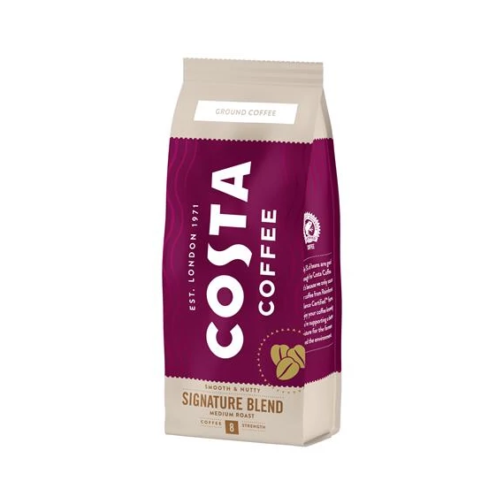 Kávé, közepes pörkölésű, őrölt, 200 g, COSTA "Signature Blend"