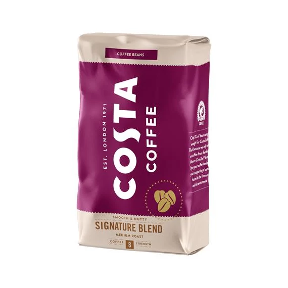 Kávé, közepes pörkölésű, szemes, 1000 g, COSTA "Signature Blend"