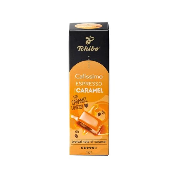 Kávékapszula, 10 db, TCHIBO "Cafissimo Espresso Caramel"