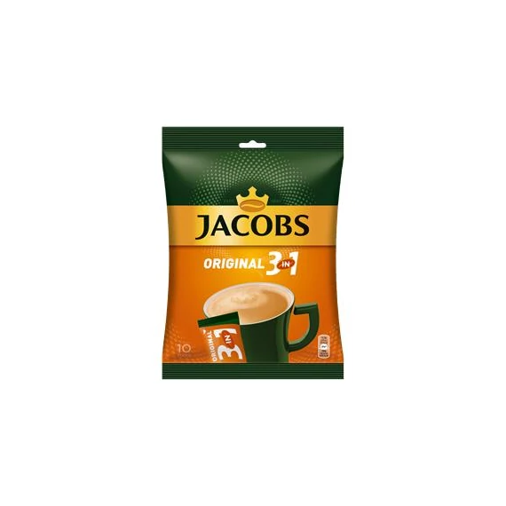 Instant kávé stick, 10x15,2 g, JACOBS "3in1"