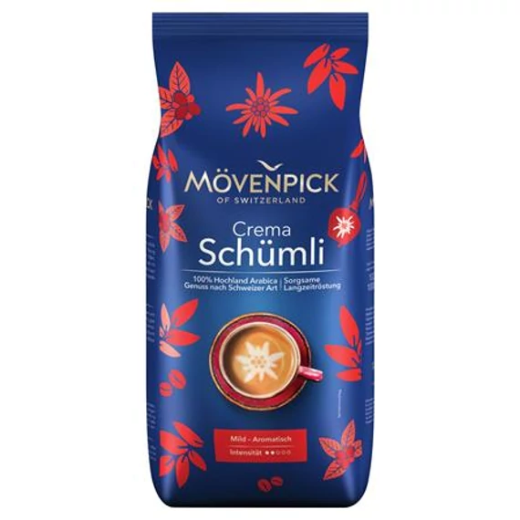 Kávé, pörkölt, szemes, 1000 g, MÖVENPICK "Schümli"