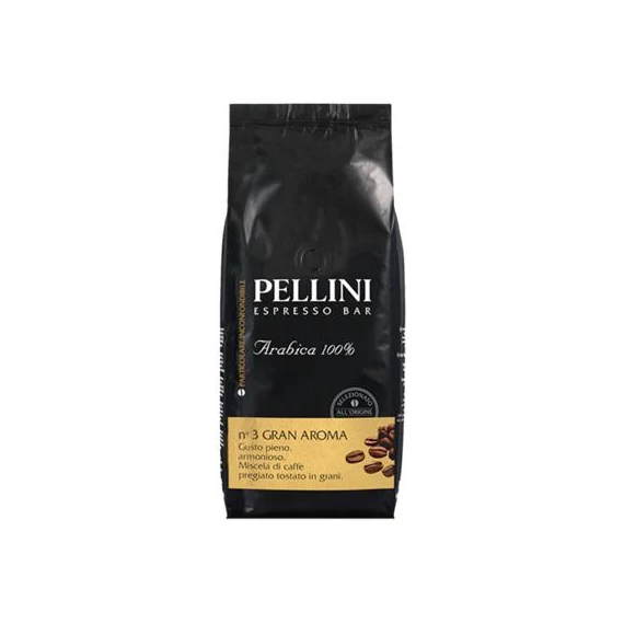 Kávé, pörkölt, szemes, 1000 g,  PELLINI "Gran Aroma"
