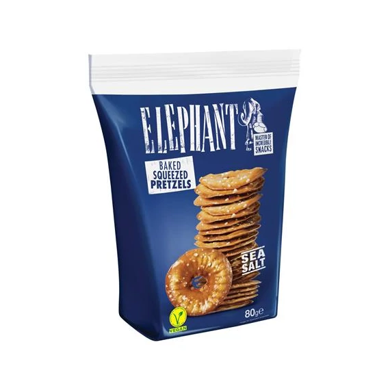 Chips-tallér, 80 g, ELEPHANT, sós
