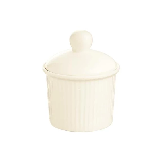 Porcelán kínáló, fedővel, hőálló, 6,8 cm