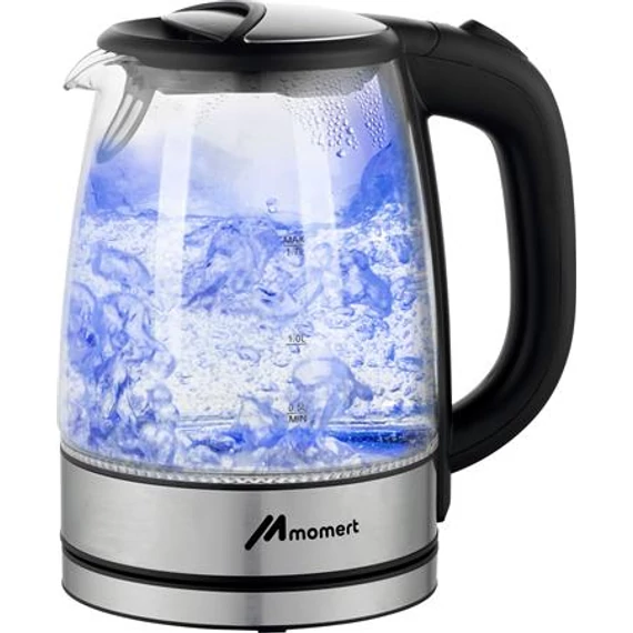 Vízforraló, üvegkannával, 1,7 l, MOMERT