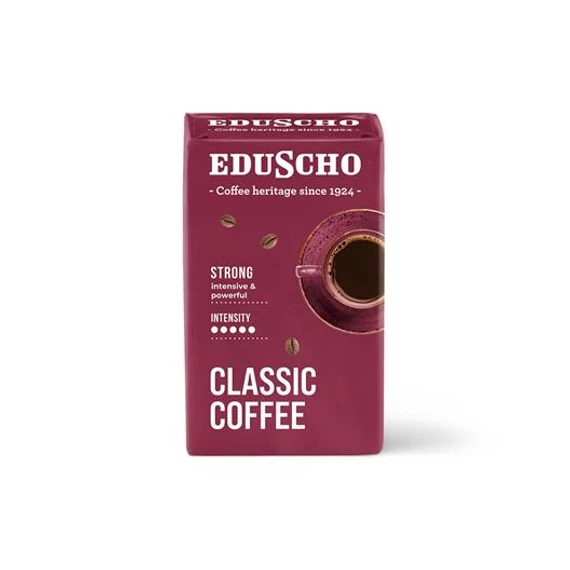 Kávé, pörkölt, őrölt, 250 g, EDUSCHO "Classic Strong"