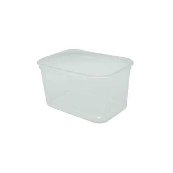 Műanyag tál, lezárható, 750 ml, 50 db "Svéd"