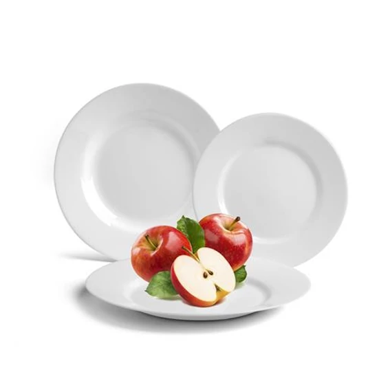 Mélytányér, fehér, 22 cm, 24 db-os szett, "GastroLine"