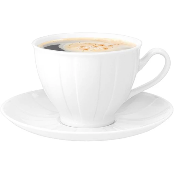 Kávéscsésze+alj, ROTBERG, fehér, 25 cl, 6 db-os szett, "Oslo" Kávéscsésze+alj, ROTBERG, fehér, 25 cl, 6 db-os szett, "Oslo"
