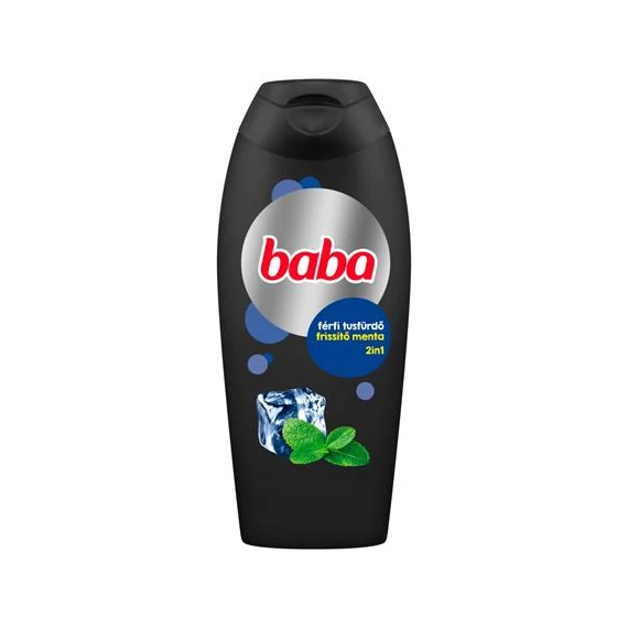 Tusfürdő, 400 ml, BABA, férfi mentakivonattal