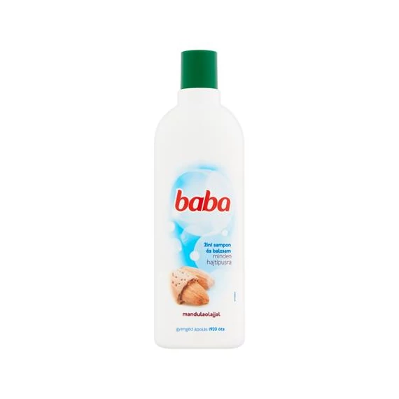 Hajsampon, 400 ml, BABA "2in1", mandula