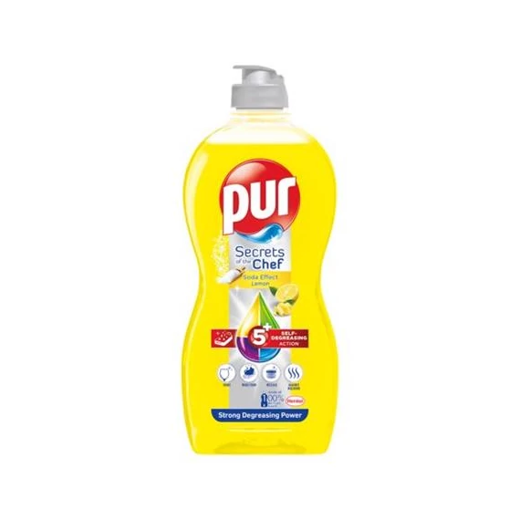 Mosogatószer, 450 ml, PUR, citrom