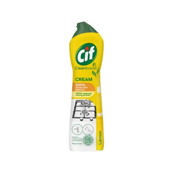 Súrolószer, 720 g/ 500 ml, CIF "Cream" citrom illat