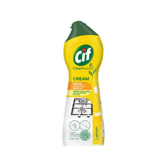 Súrolószer, 360 g/ 250 ml, CIF "Cream", citrom