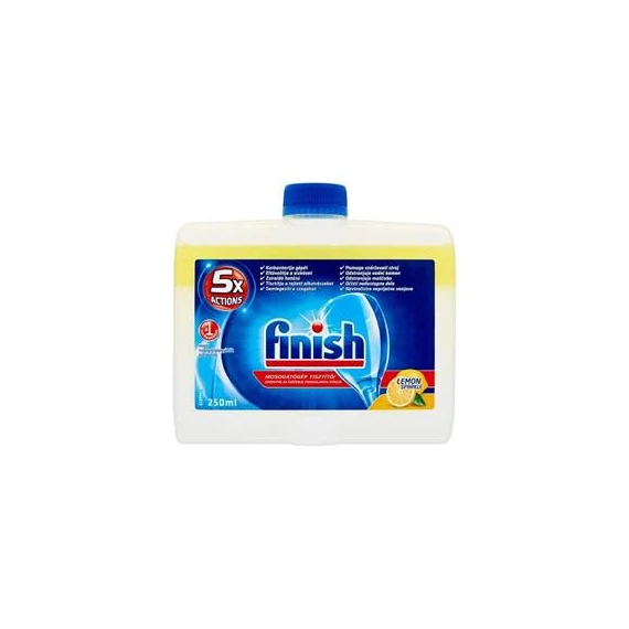 Mosogatógép tisztító, 250 ml, FINISH, citrom