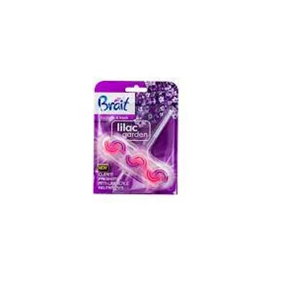 WC tisztító blokk, 2 fázisú, 3x45 g, "Brait Hygiene and fresh", orgona