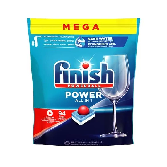 Mosogatógéptabletta, 94 db, FINISH, "Power All in One"