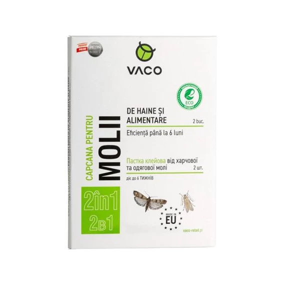 Élelmiszer- és ruhamoly csapda, 2 db, VACO Élelmiszer- és ruhamoly csapda, 2 db, VACO
