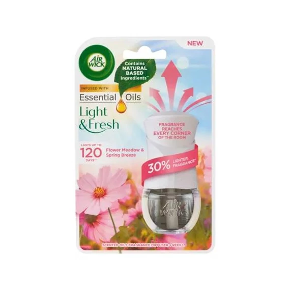 Illatosító készülék, elektromos, 19 ml, AIR WICK "Life scents", tavaszi virágos mező