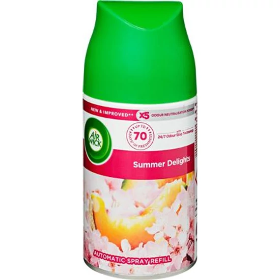 Illatosító készülék utántöltő, automata, 250 ml, AIR WICK "Freshmatic", nyári hangulatok