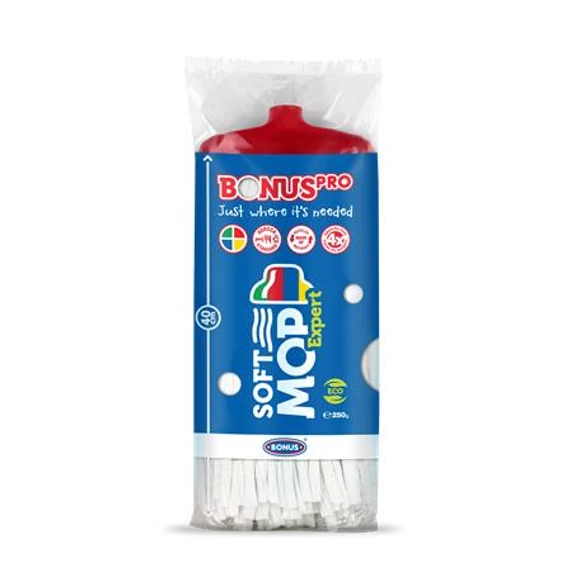 Felmosófej, ipari, BONUS "SoftMOP", piros