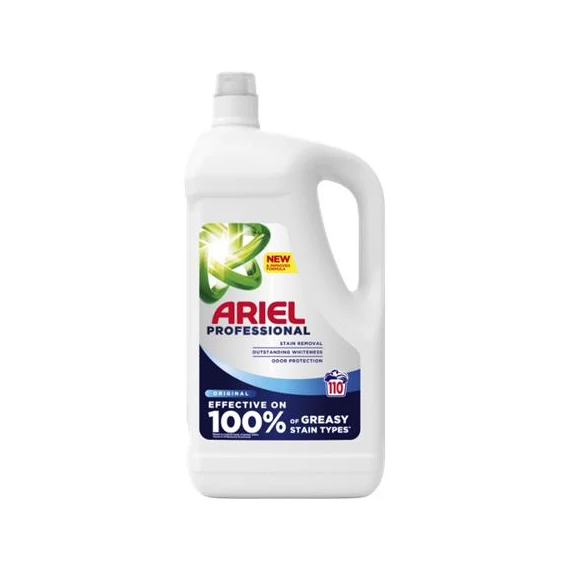 Folyékony mosószer, 4,95 l, ARIEL "Original", fehér ruhákhoz