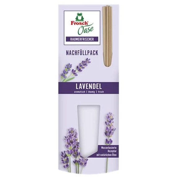 Légfrissítő, 90 ml, utántöltő, FROSCH "Oase", levendula