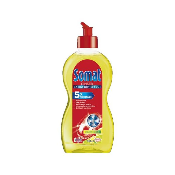 Mosogatógép öblítő, 500 ml, SOMAT "Extra", lemon