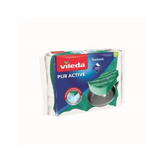 Mosogatószivacs, 2 db, VILEDA "Pur Active"