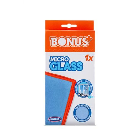 Ablaktörlő kendő, mikroszálas BONUS "MicroGLASS"
